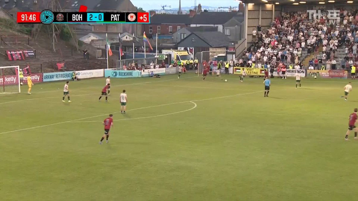 𝐁𝐎𝐇𝐒 𝐃𝐎𝐔𝐁𝐋𝐄 𝐓𝐇𝐄𝐈𝐑 𝐋𝐄𝐀𝐃! ⚽️👊 Ross Tierney is in the right place at the right time to turn home from close range and make it 2-0 at Dalymount. #VMSport #LOI