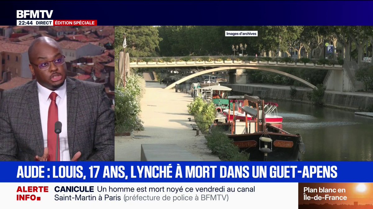 Louis, 17 ans, lynché à mort: "Malheureusement, je ne suis pas surpris, je ne dis pas qu'il faut s'y habituer, mais il faut vraiment le réaliser", explique Abel Boyi, (Tous uniques tous unis)