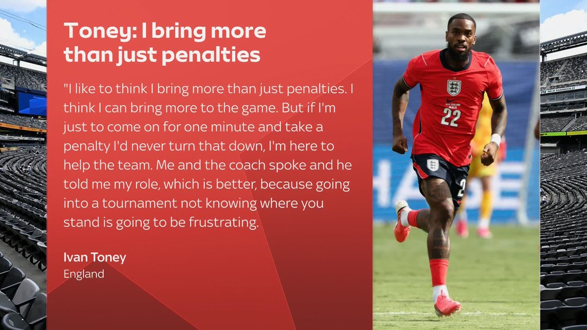 Ivan Toney says "he can bring more than just penalties" ahead of England's game against Panama 🏴󠁧󠁢󠁥󠁮󠁧󠁿 Toney adds Thomas Tuchel spoke to him before the tournament and told him what his role was going to be.