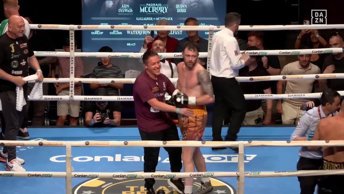 McCrory gets the STOPPAGE IN ROUND 2 😤 #McCroryBudera | Live NOW on DAZN ▪️