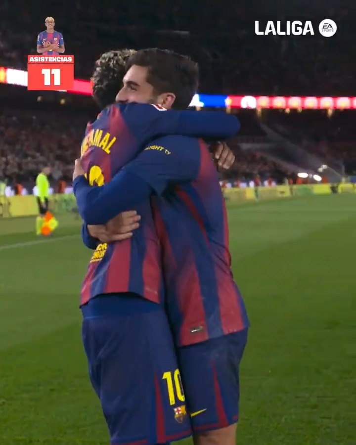 💎 ¡Las 𝟭𝟭 𝗔𝗦𝗜𝗦𝗧𝗘𝗡𝗖𝗜𝗔𝗦 de Lamine Yamal en la temporada 25/26! LALIGAHighlights