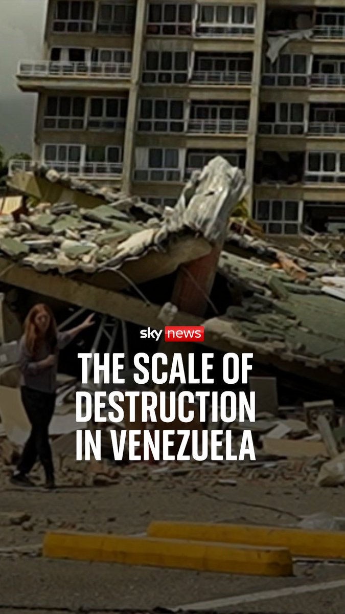 Sky's Martha Kelner reports from Venezuela where the scale of destruction is becoming increasingly clearer after two strong earthquakes. Latest: