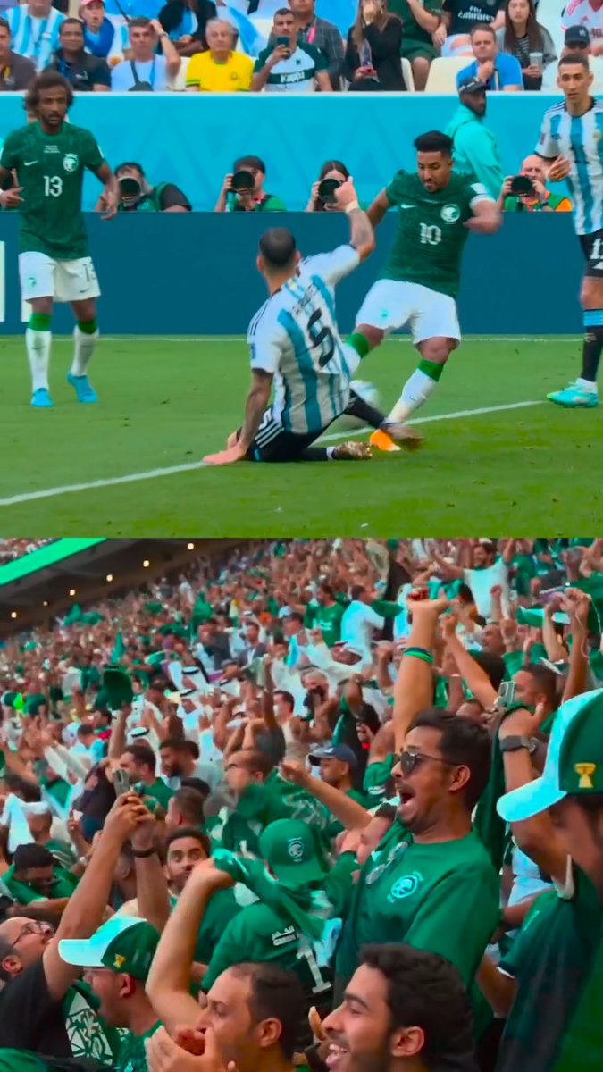 الفيفا يستعرض هدف الأسطورة سالم الدوسري ضد الأرجنتين ويعلق : السعودي قدها .💚