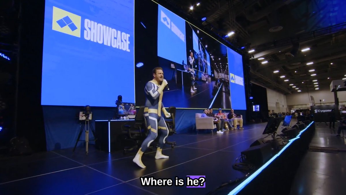 WHERE’S OMNI-MAN?! WHERE IS HE?!! Ross Marquand knows how to make an entrance Ross Marquand