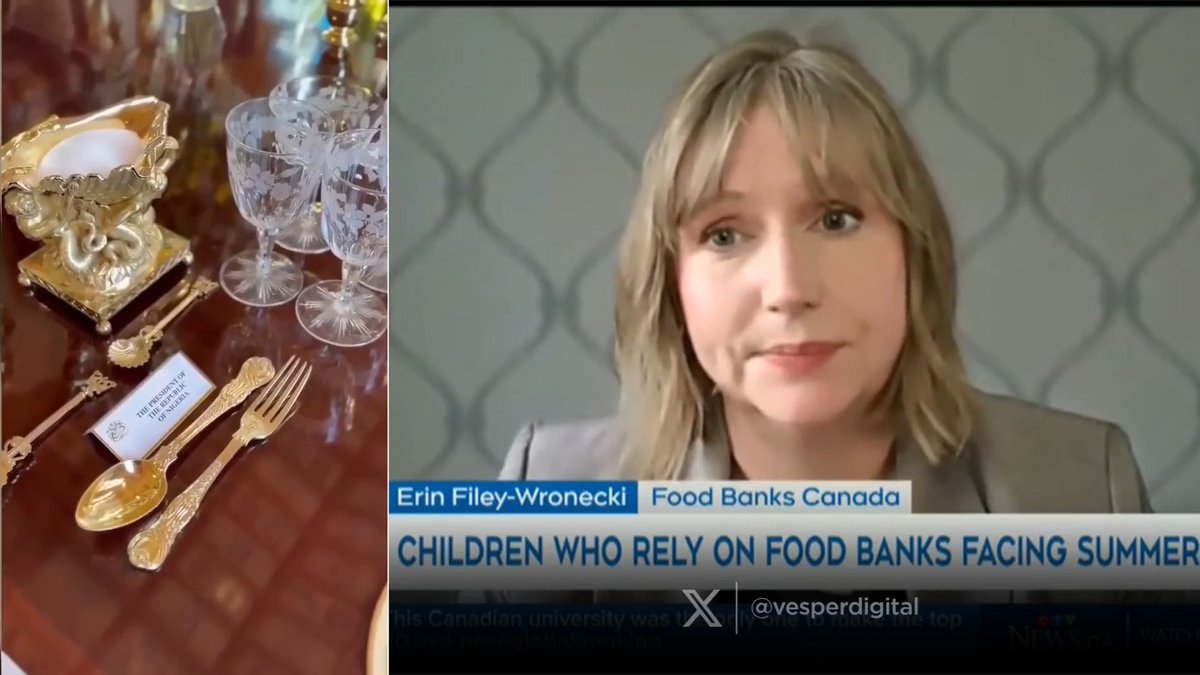 Two of the richest countries on earth. -Both have a king who eats from gold silverware. -Both run by Leftist PM's who spend $100k+ for in flight catering. -Both have children eating out of food banks. -700,000 hungry kids in Canada. -675,000 hungry kids in England. Why? 😔