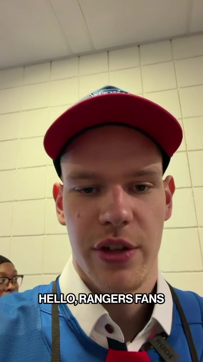 A special message from your newest NYR 🤗