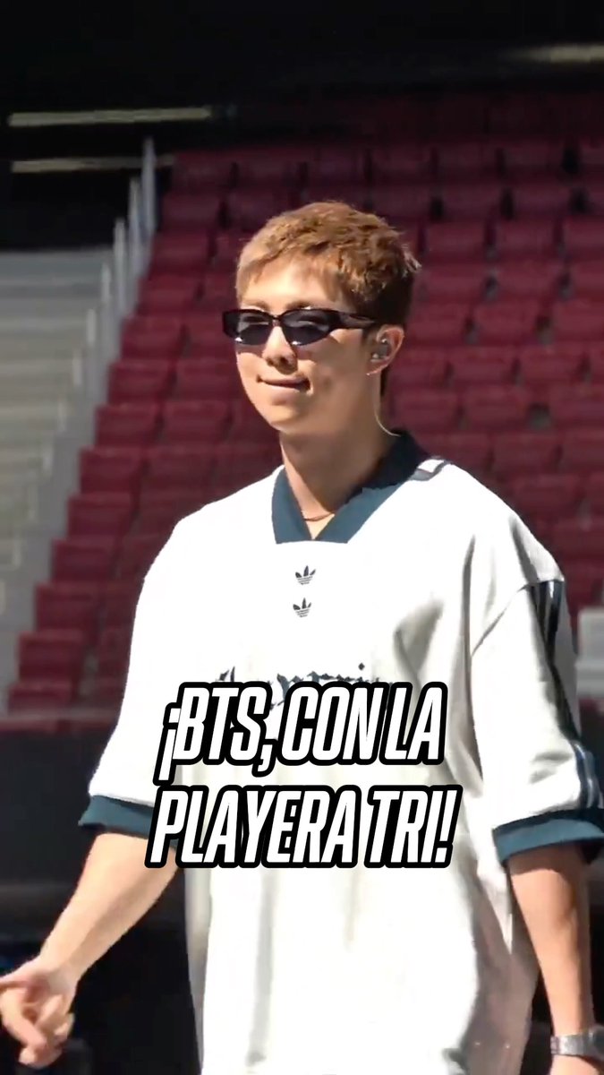 La fiebre por México llega hasta el otro lado del charco... Namjoon, líder de BTS lució un playera del Tri en su soundcheck de España 🙌🇲🇽 Vía X/mxcharts