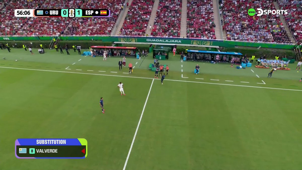 ⚠️🇺🇾 MARCELO BIELSA SACÓ A FEDERICO VALVERDE a los 57 minutos ante España, CON URUGUAY QUEDANDO ELIMINADO.