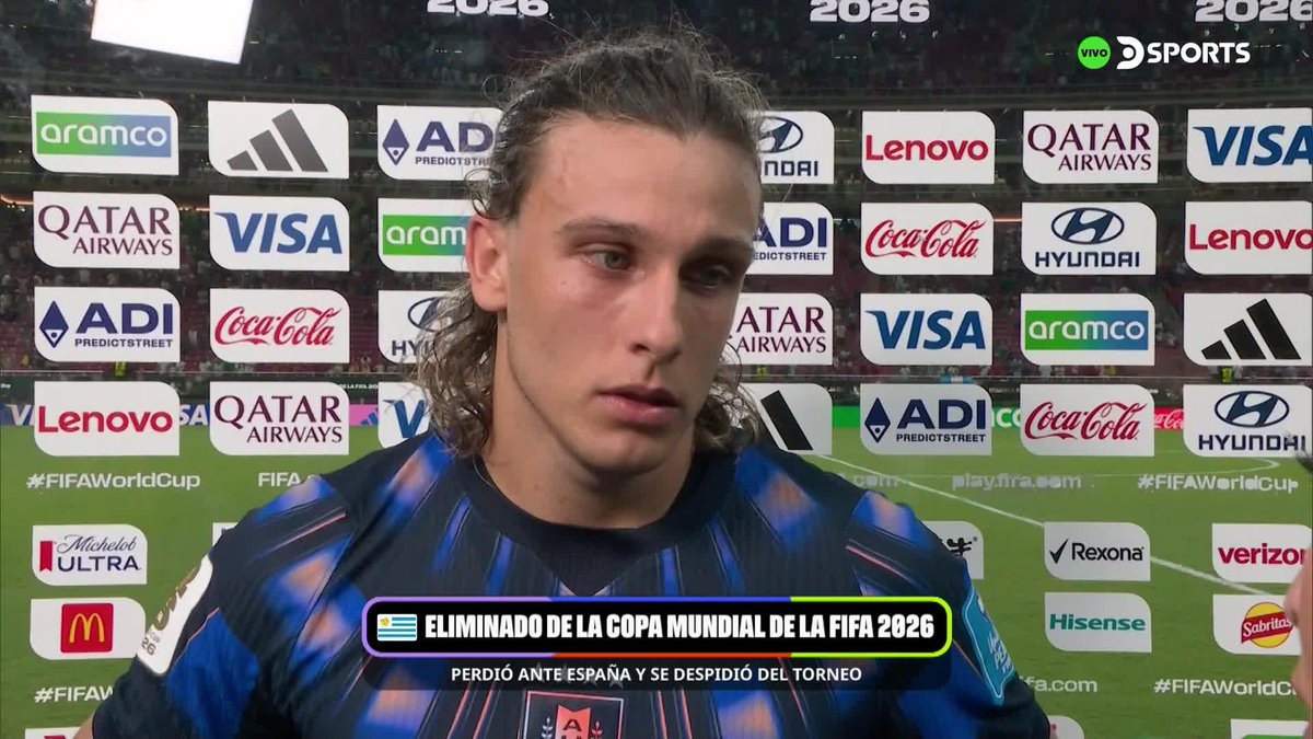 "NO FUI CON LA PLANCHA" Agustín Canobbio comentó su expulsión y fue autocrítico tras la eliminación de Uruguay en el #MundialEnDSPORTS. #FIFAWorldCup