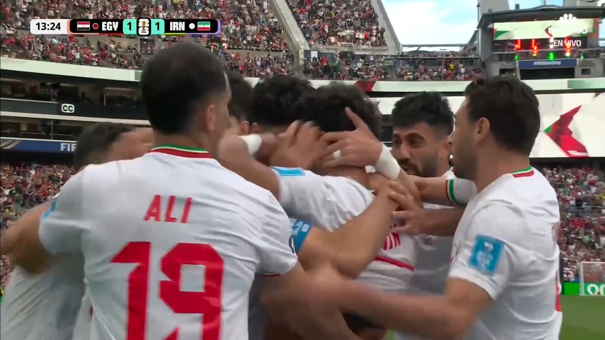 ¡SE EMPATÓ EL PARTIDO! Ramin Rezaeian remató de pierna derecha pegado al poste para igualar el marcador.