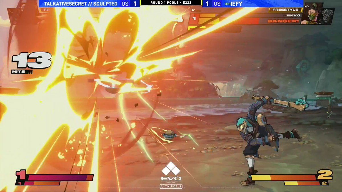 last match of the day, and set of the tournament so far? Talkative Secret and Sculpted's defense stands strong #Evo2026