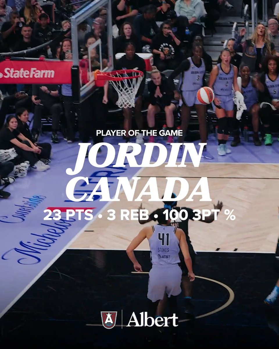 JC came to play! With a new season-high and a perfect night from 3, Jordin Canada is your Albert Player of the Game VOTE HER IN FOR ALL-STAR 2026 ⭐️