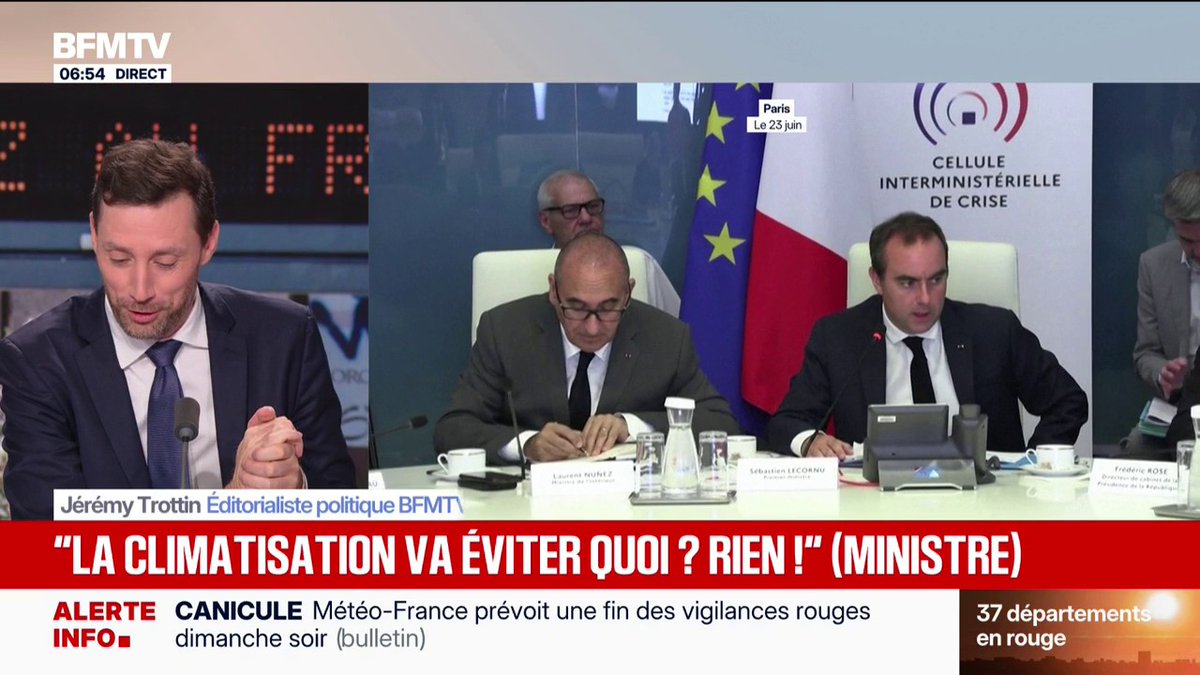 Canicule: Sébastien Lecornu valide la commande de 30.000 climatiseurs pour les hôpitaux