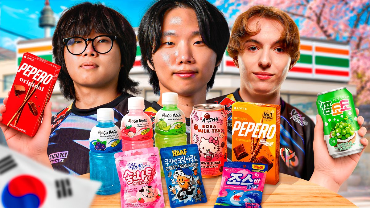 En attendant nos matchs, Canna et Kyeahoo ont fait découvrir des snacks coréens au reste de l'équipe pour les préparer au MSI… et ils n'auraient peut-être pas dû 🇰🇷😅