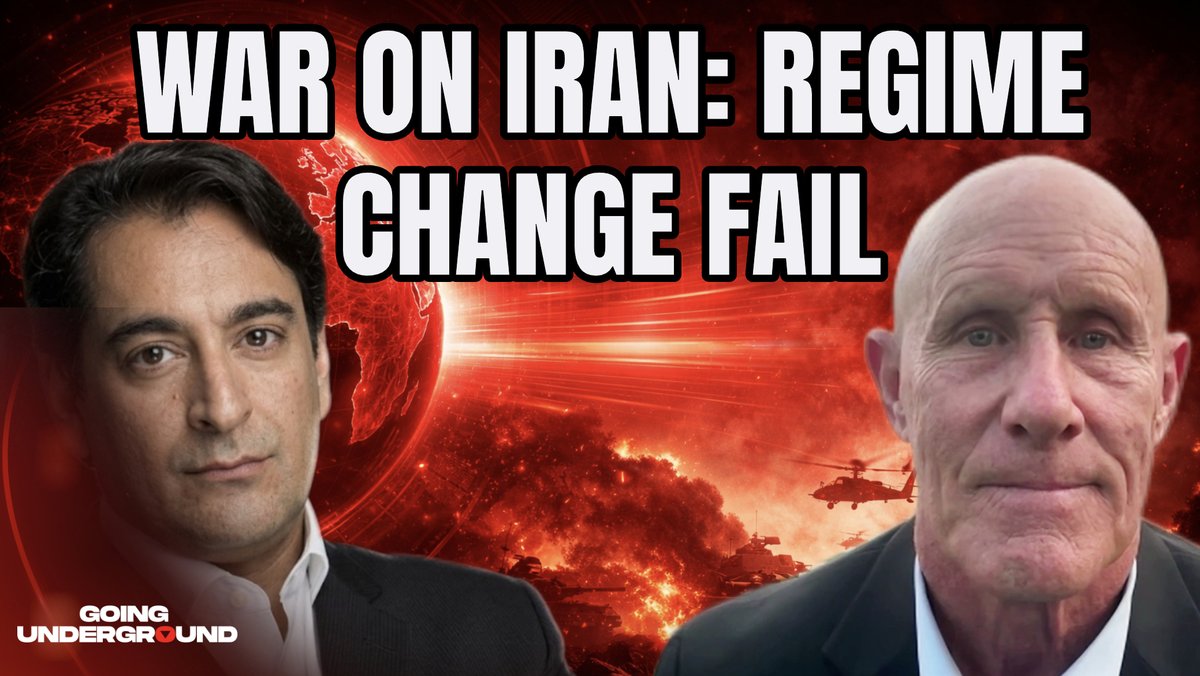 🚨NEW EPISODE OF GOING UNDERGROUND⚡️ ‘The US LACKS THE POWER TO DEFEAT IRAN’ Afshin Rattansi Challenges Ex-Deputy CENTCOM Commander Robert Harward Afshin Rattansi challenges the former Lockheed Martin Executive on: -Failed regime change in Iran -The propaganda narratives that manufactured consent for Operation Epic Fury -The Russia-NATO proxy war in Ukraine