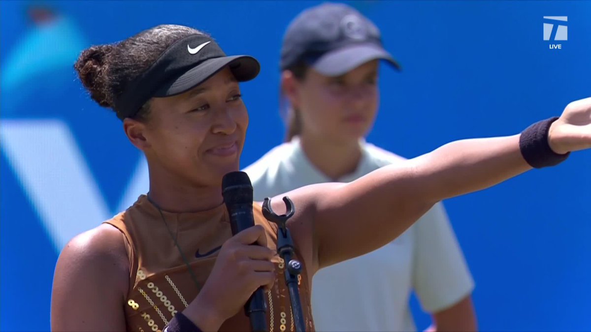Naomi Osaka wasn’t able to finish the Bad Homburg championship match today, but she still had a very fun time this week ☺️👏 #BHO26