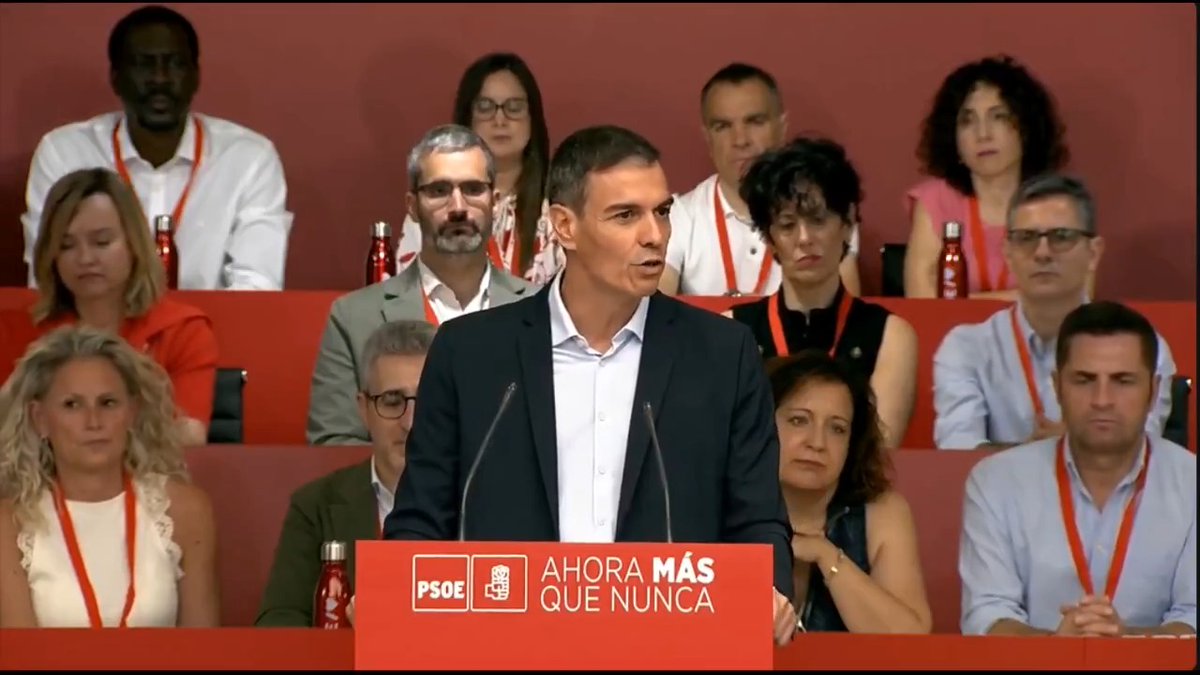 #EnDirecto | Sánchez defiende "seguir gobernando" para quienes necesitan que España avance: "Vamos a limpiar lo que haya que limpiar, como estamos haciendo, y vamos a defender la verdad donde traten de sepultarla a base de mentiras"