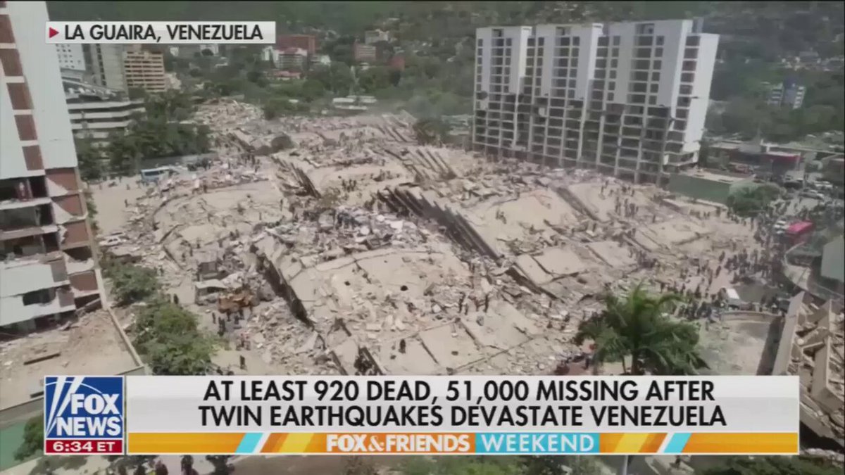 🚨 AMERICA TO THE RESCUE IN VENEZUELA Two massive earthquakes just slammed socialist Venezuela, over 900 DEAD, tens of thousands missing, and 33,000+ injured. Total devastation. But guess what? The United States is leading the charge with boots on the ground. Search & rescue specialists, Pentagon transport planes, helicopters, two ships, and Space Force satellite imagery pouring in to help save lives. President Trump: “We’re helping Venezuela… a lot of people over there helping.” 🇺🇸 Dozens of countries sending volunteers, UN teams deploying, but America’s stepping up bigly while their failed socialist utopia crumbles under the rubble. Firefighters even giving trapped dogs water before digging them out. Heartbreaking but inspiring. Pray for the victims and the rescuers working around the clock. Real leadership means helping even when the other side’s government is a disaster. Humanity first. God bless our teams out there