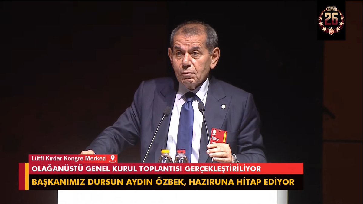 Dursun Özbek: "Size seçimlerde ne söz verdiysem, onu yapıyorum. Kimse bunun dışında başka bir şey düşünmesin. Ben Galatasaray'ın çocuğuyum, ben Galatasaray'ın neferiyim!"