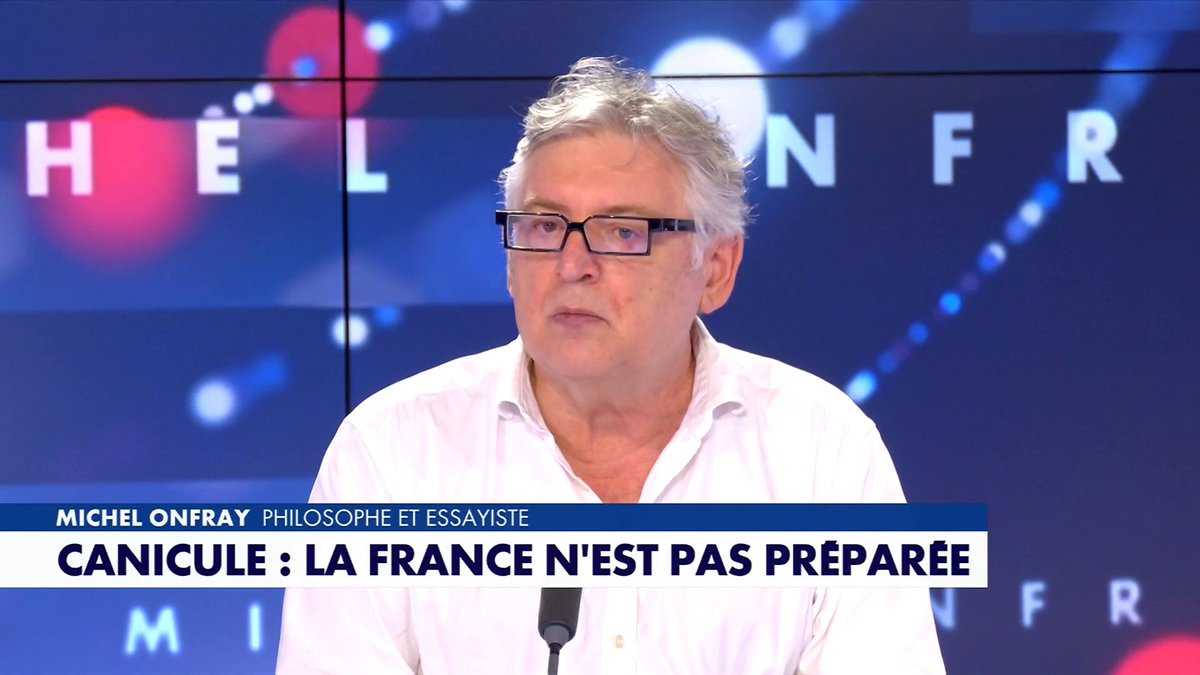 Canicule : «On a fait du climat un enjeu de politique politicienne», affirme le philosophe et essayiste Michel Onfray, dans #FaceAMichelOnfray Toute l'info est à retrouver sur