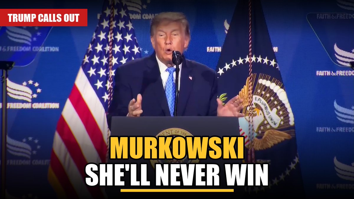 TRUMP names names on the SAVE Act: "Lisa Murkowski of Alaska — you should call her and tell her to get on the ball. She'll never win another election, I can tell you."