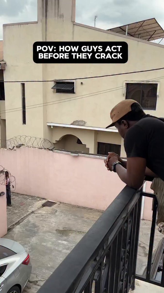 How guys act before they crack.
