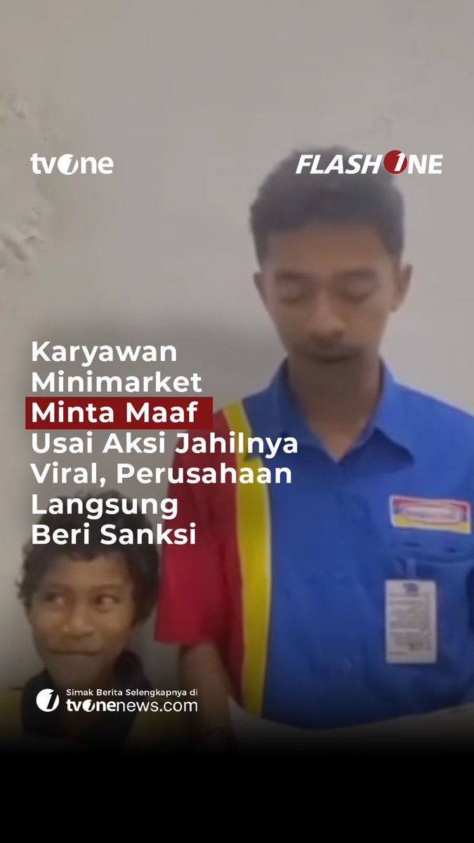 Seorang karyawan minimarket menyampaikan permohonan maaf setelah video aksi jahilnya terhadap seorang anak yang sedang tertidur di depan gerai viral di media sosial. Selengkapnya di video berikut ini! #ForYourInformation #CariBeritaditvOne #Minimarket #Viral #FYI02 #ZA03