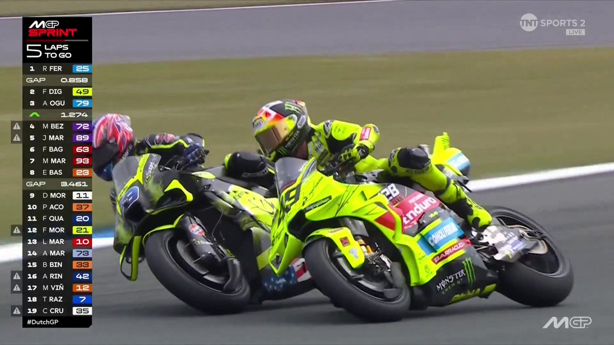OGURA EAT YOUR HEART OUT!! 👏 What a move to take P2 🔥 #MotoGP | #DutchGP | Live on TNT Sports and HBO Max