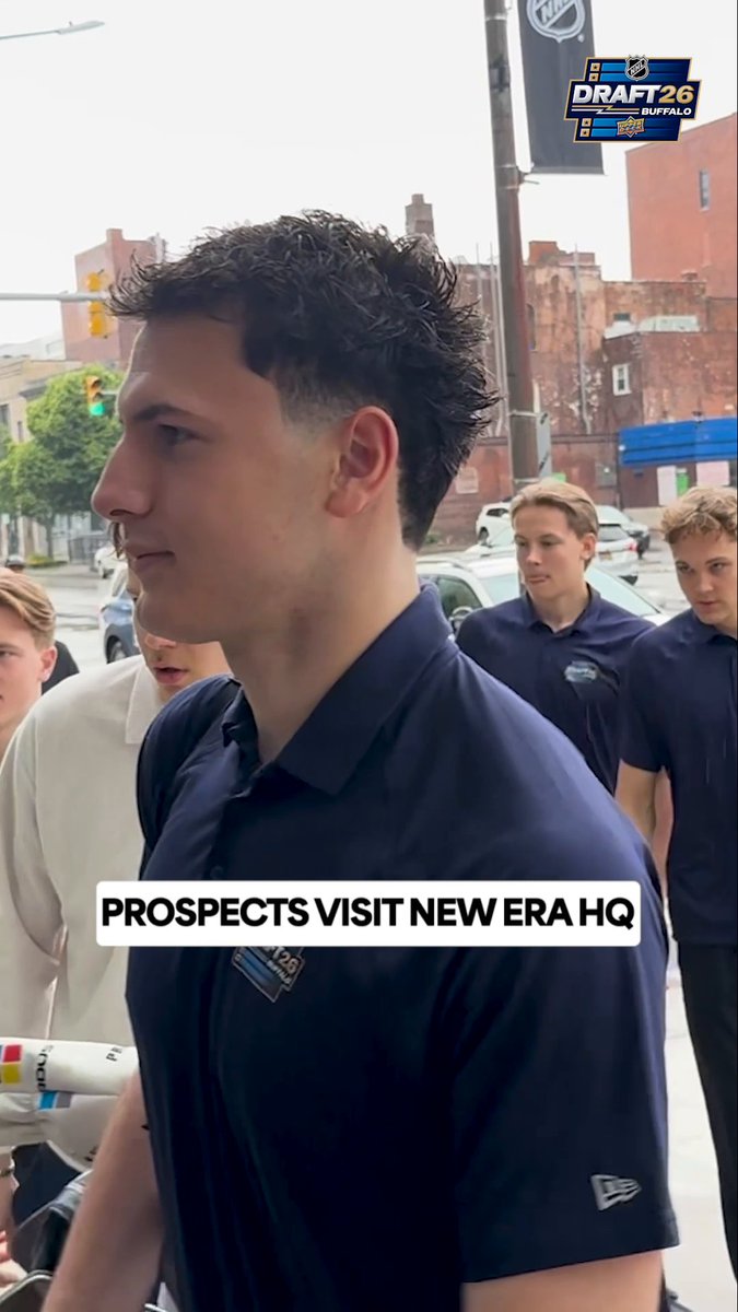 Some top prospects had a chance to visit the New Era Cap headquarters to get some custom hats ahead of the 2026 #NHLDraft!