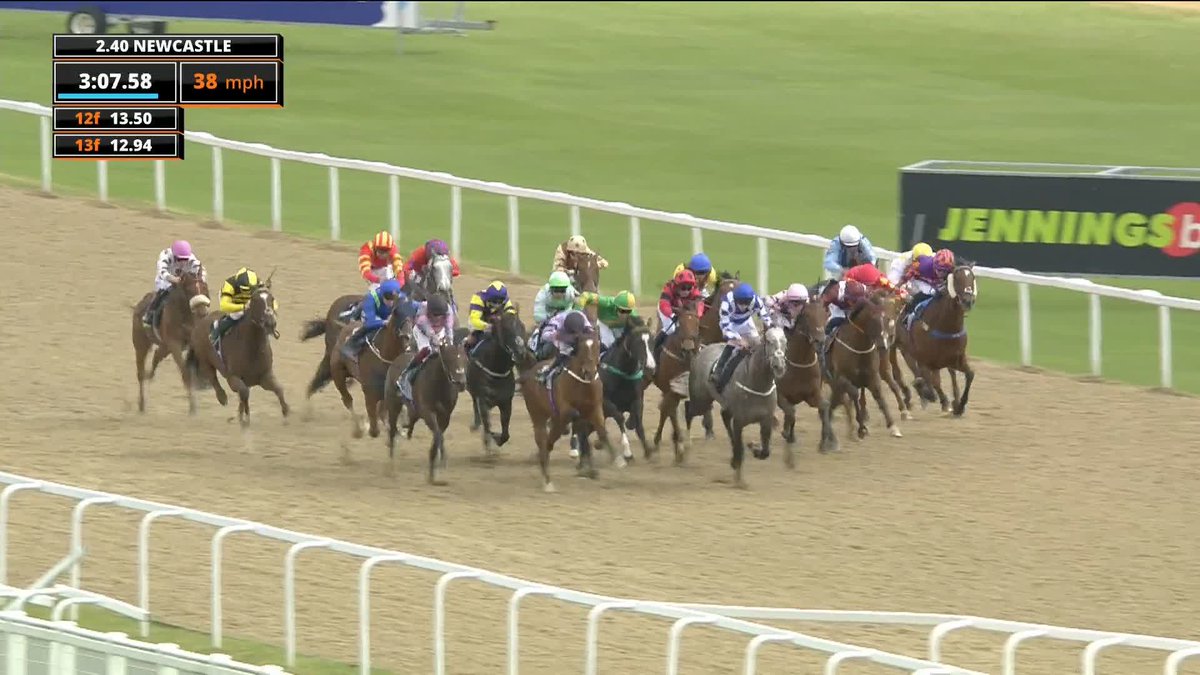 A horse to live by: Believeitanducan! Well-ridden by William Buick to take the JenningsBet Festival Northumberland Vase Handicap for Alan King.