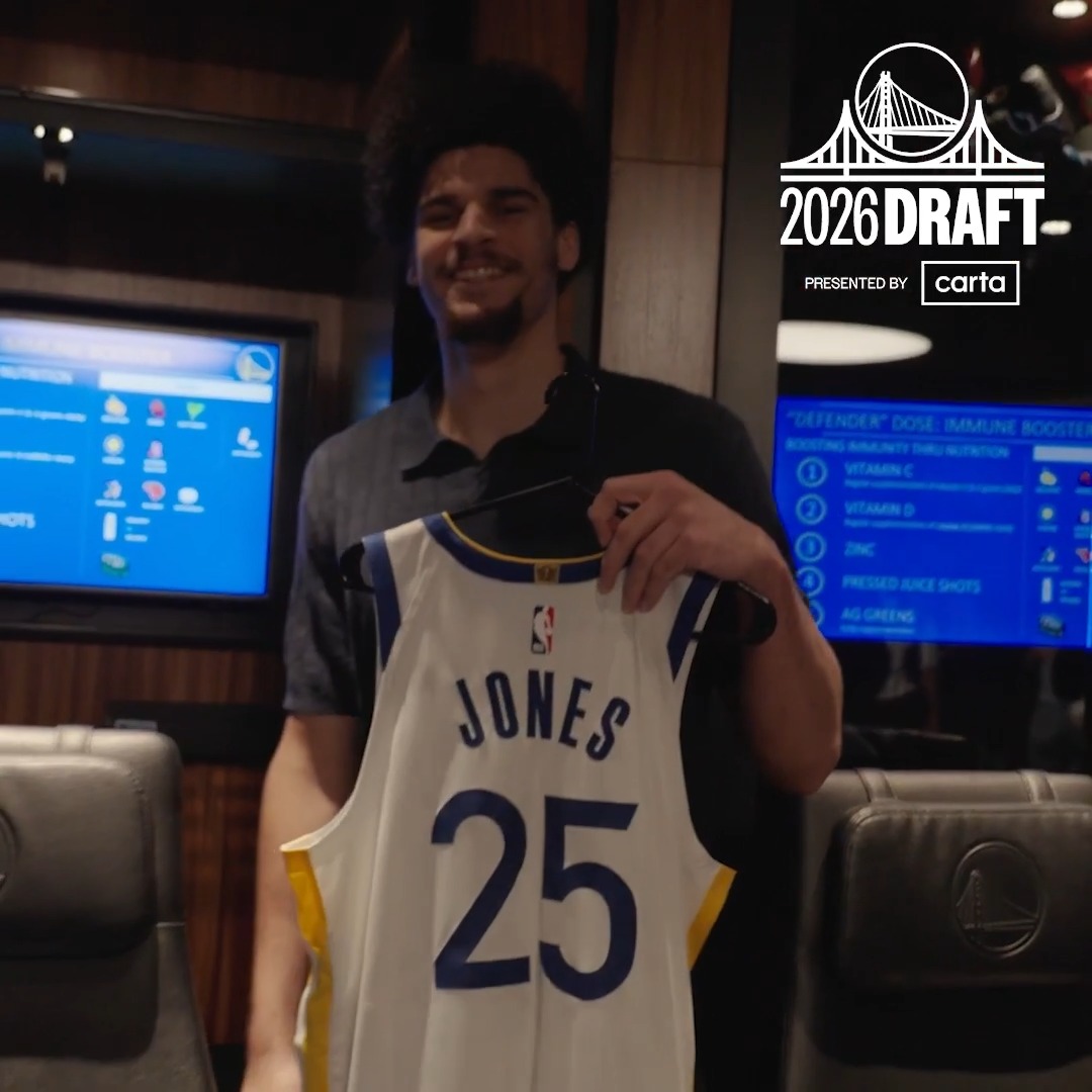 When Yaxel &amp; Lajae saw their locker for the first time 🙌 Carta || #DubsDraft