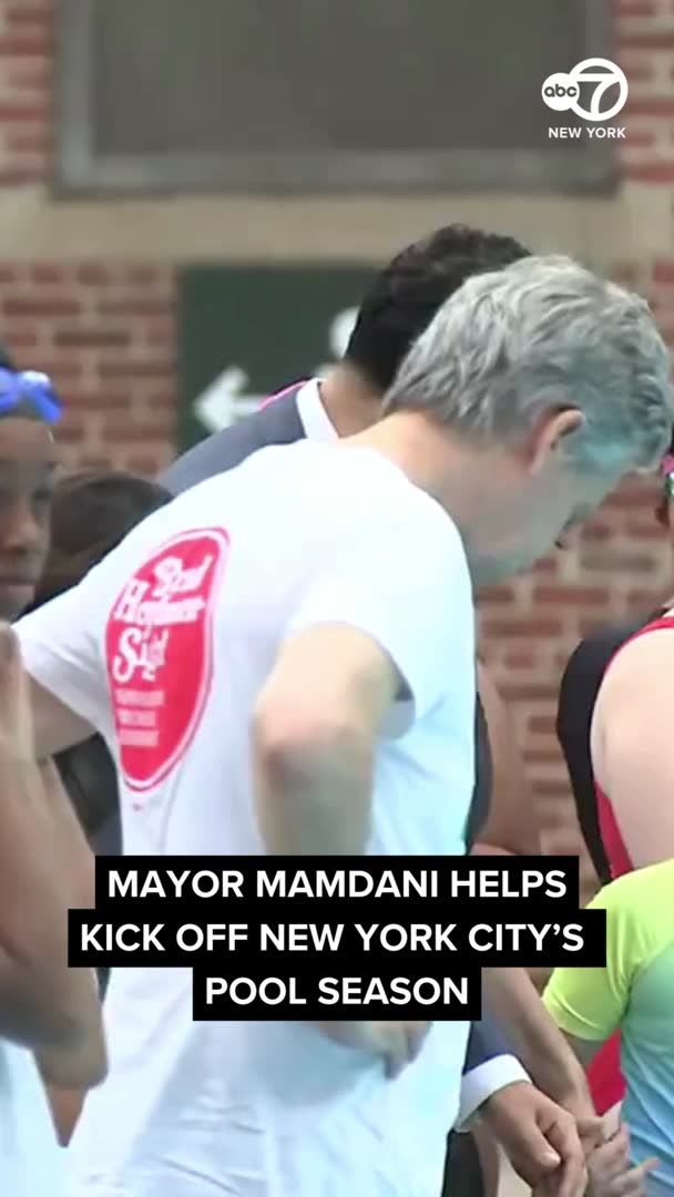 Mayor Mamdani helped kick off outdoor pool season in New York City by jumping into the Thomas Jefferson Pool in East Harlem while fully suited.