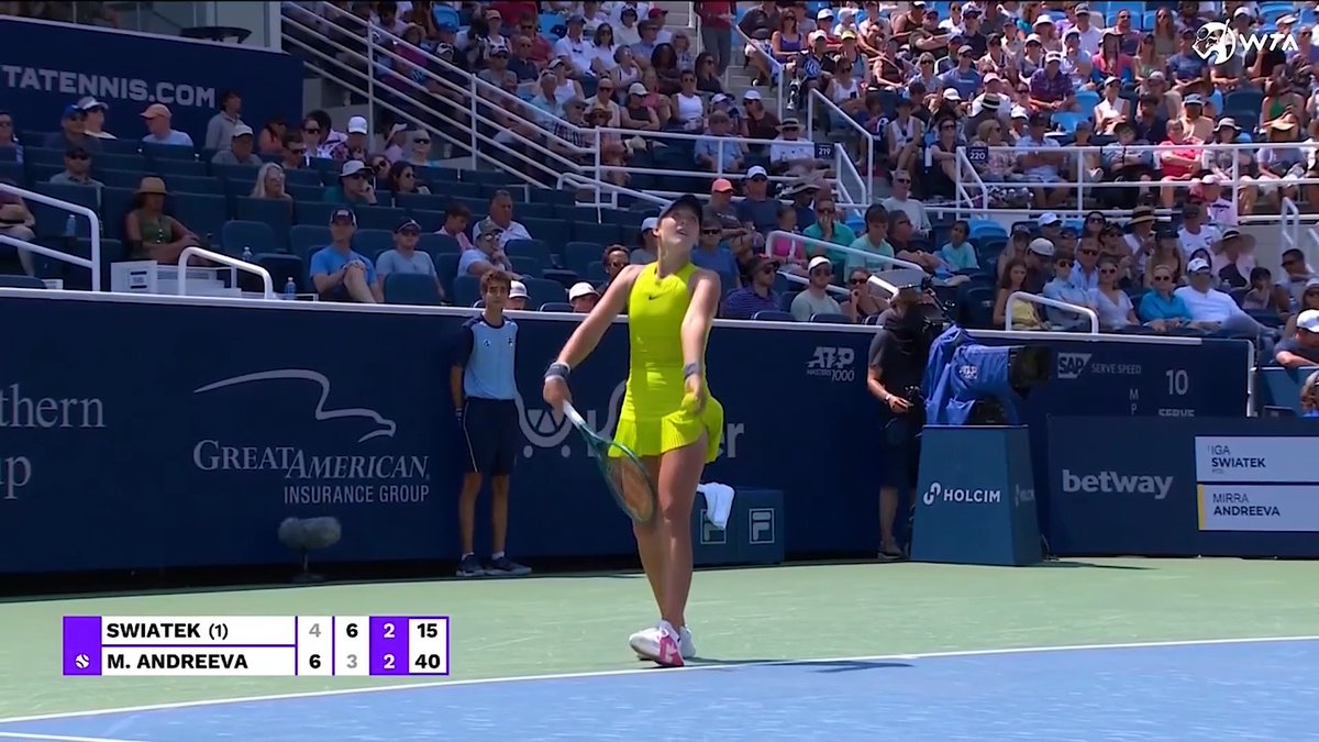 Blessing your timeline with some ✨Mirra Magic✨ from 2024 😮‍💨 #CincyTennis