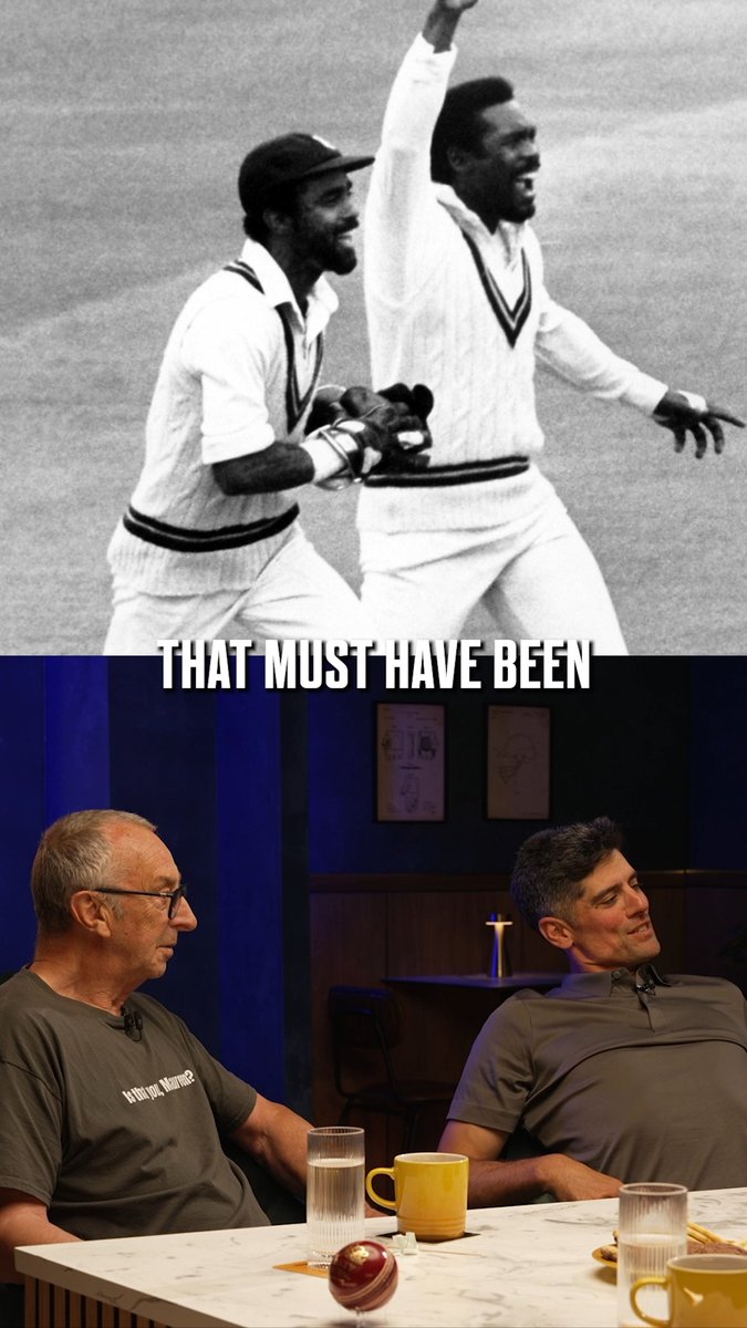 "His bat went straight through the window!" 😂 Beefy on playing with Sir Viv Richards and Malcolm Marshall. 🤩