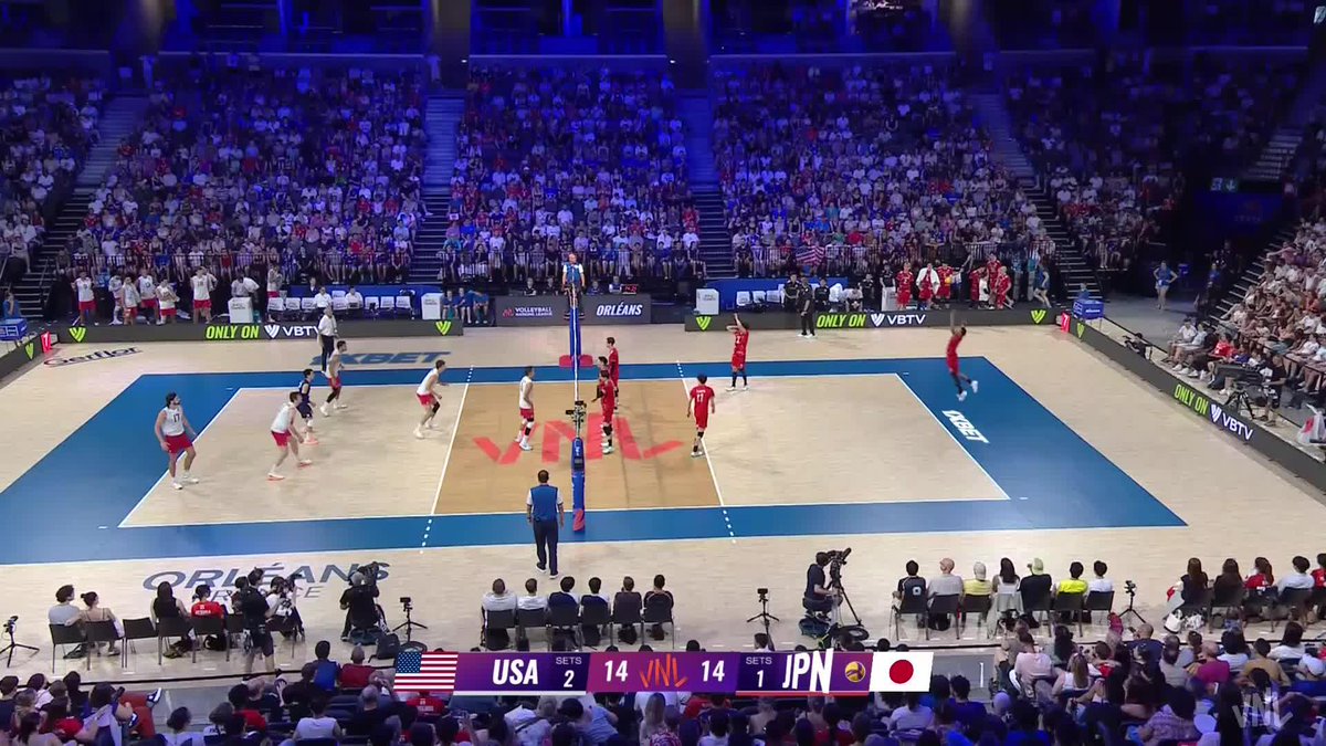 #VNL2026: RAN 🇯🇵 STOPS HANES 🇺🇸‼️ 📺 LIVE NOW on VBTV: 🏐 #BePartOfTheGame #Volleyball