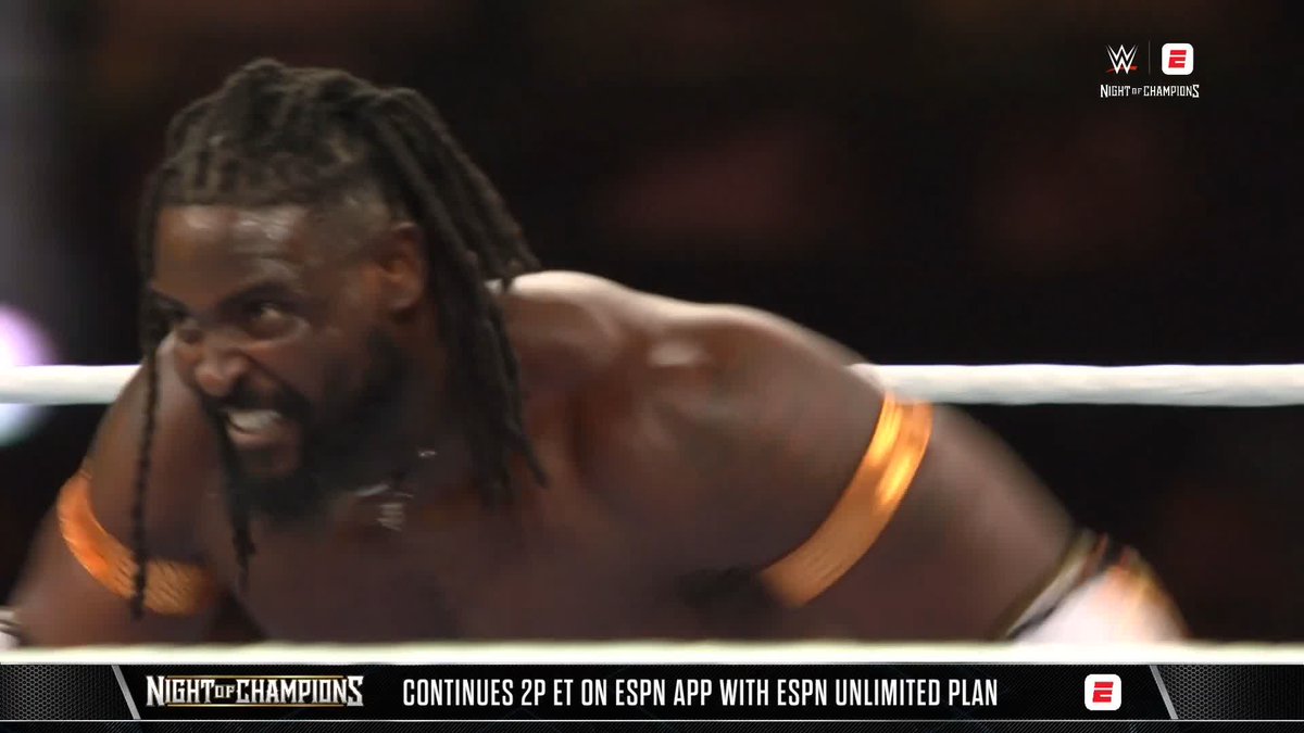 Jey Uso is TAKING IT to Oba Femi! 😲 Catch the first hour of #WWENOC LIVE on ESPN!