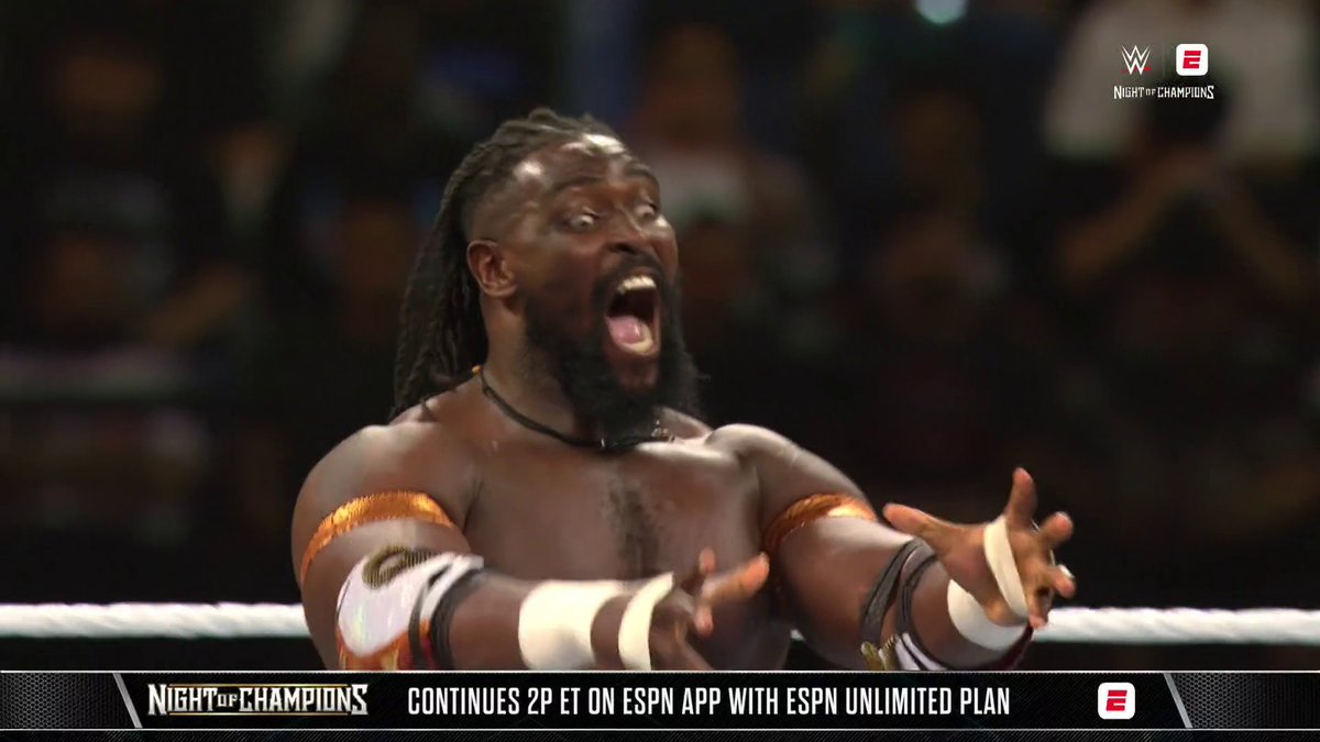 OBA FEMI IS THE KING OF THE RING 👑 Stream #WWENOC NOW on the ESPN App with an ESPN Unlimited plan: