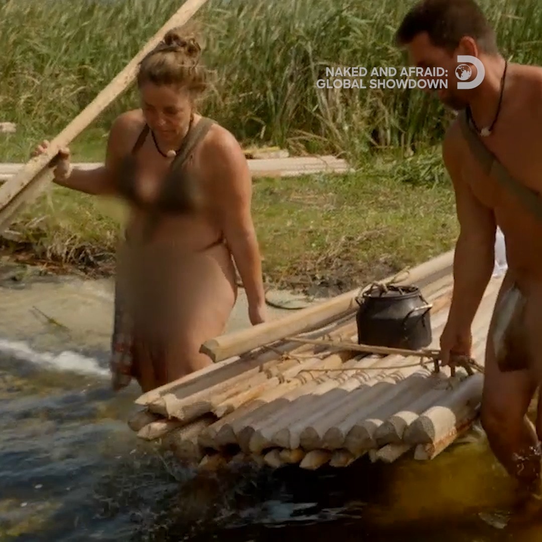 They're floating over hippos AND sharks!? Don't miss a new #NakedAndAfraid: Global Showdown, tomorrow at 8P on Discovery.