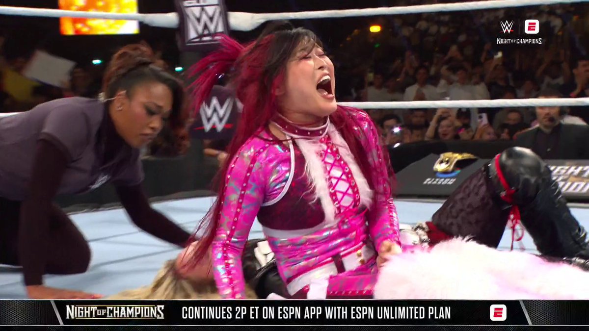 IYO SKY IS THE QUEEN OF THE RING 👸 Stream #WWENOC NOW on the ESPN App with an ESPN Unlimited plan: