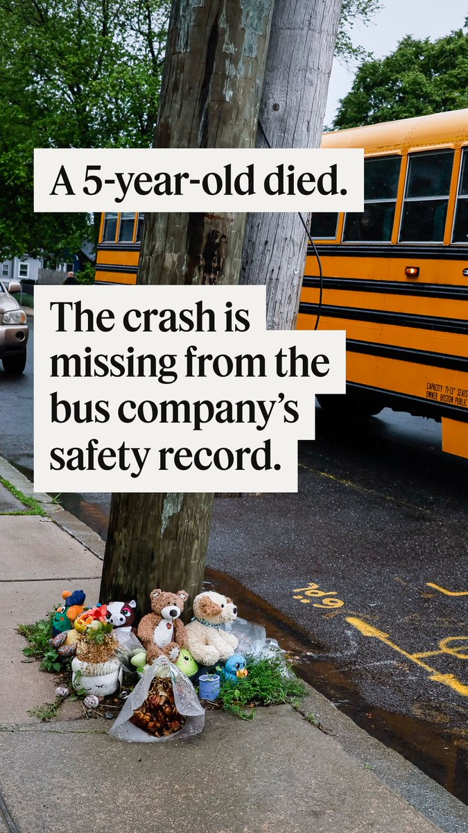 In April 2025, a school bus driver dropped off a 5-year-old on the wrong side of the street, then ran him over. Willoughby Mariano shows how his death — and dozens of others — is missing from the federal crash record of the city’s school bus contractor: