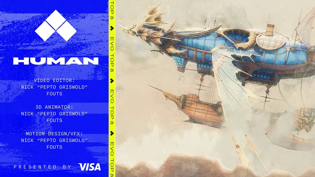 "Human" #Evo2026 Top 8 Intro for Granblue Fantasy Versus: Rising presented by Visa.