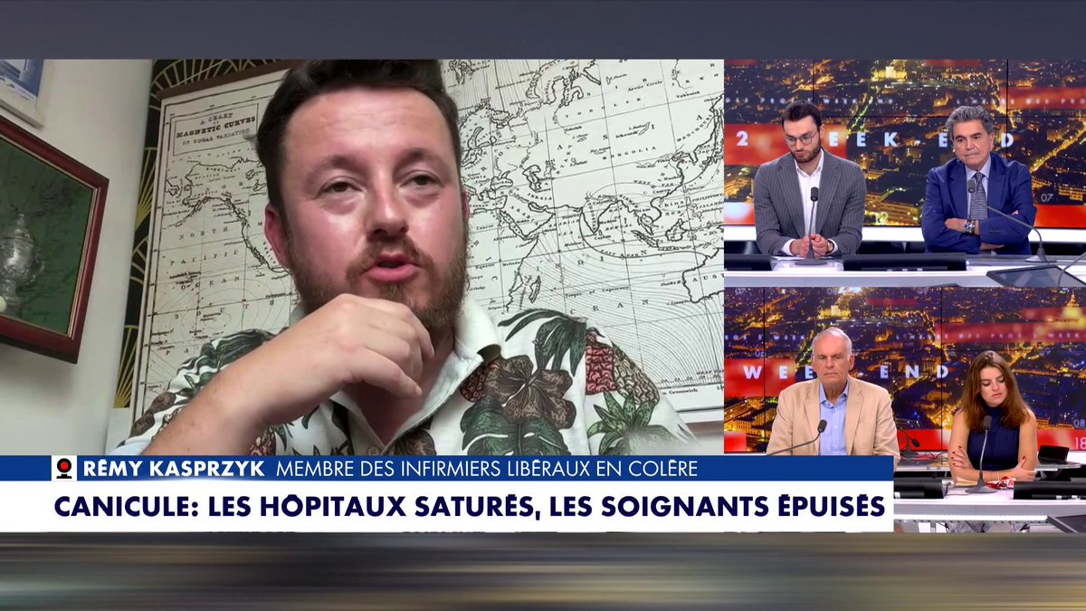 «On a des patients nonagénaires qui sont chez eux où il fait 38 degrés», s’insurge Rémi Kasprzyk, dans #HDPros2WE