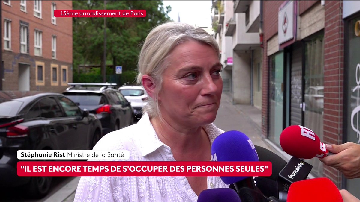 🔴 DIRECT. Stéphanie Rist, ministre de la Santé, s'exprime sur la canicule : "Je ne peux pas donner un nombre de décès en temps réel. Les données arrivent avec un décalage, le temps que tous les certificats de décès soient enregistrés", explique Stéphanie Rist. #canal16