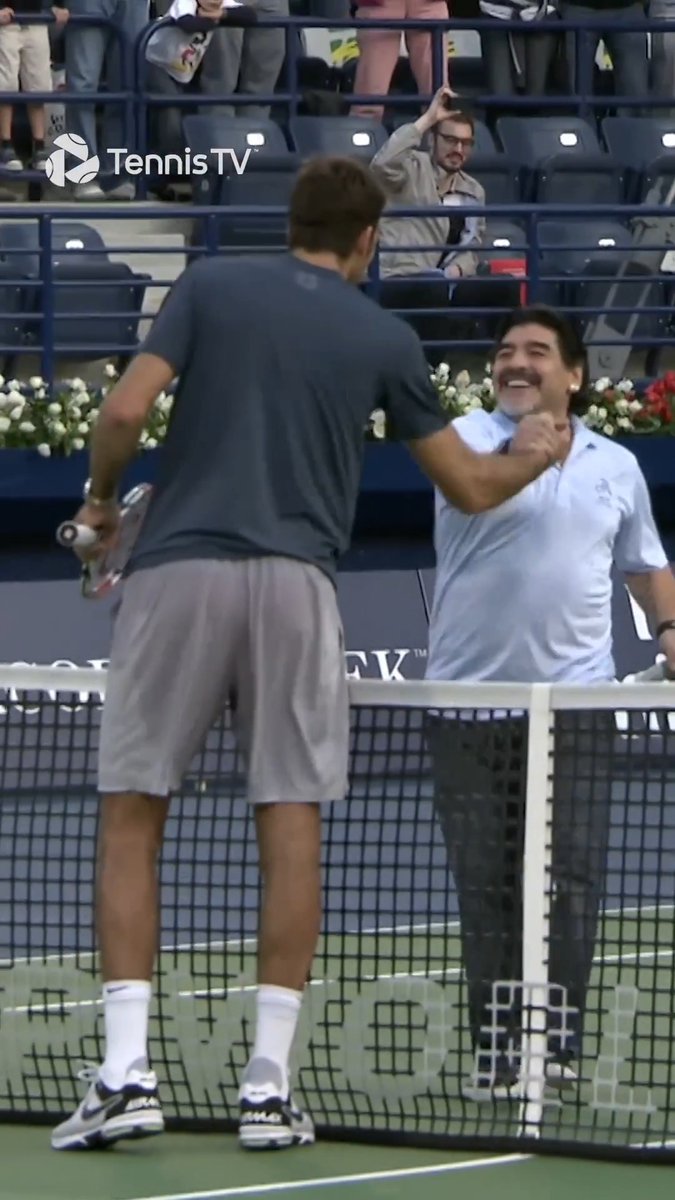 When Maradona &amp; Juan M. del Potro linked up in Dubai 🇦🇷🩵 Dubai Tennis Champs
