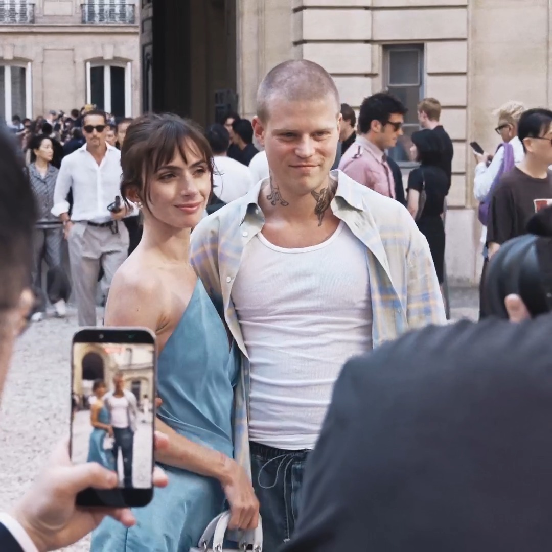 Yung Lean arriving at the Dior Summer 2027 Men's Show. #DiorSummer27
