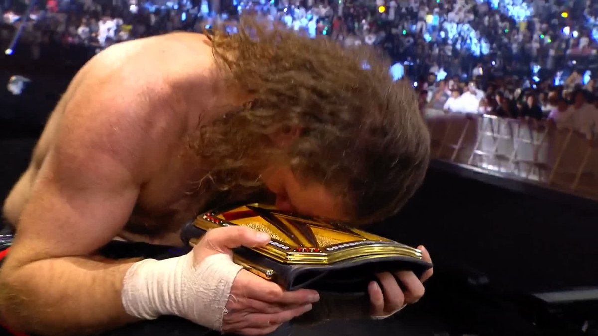 "A lot of folks said I would NEVER win the WWE Championship" You proved them ALL wrong, @samizayn! 🙌