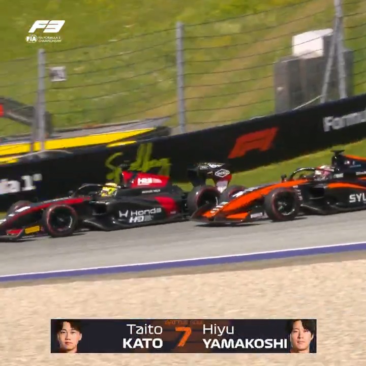 Japan vs Japan 🇯🇵 加藤 大翔 licked the stamo and sent it, grabbing P7 from his fellow countryman, Hiyu Yamakoshi 👊 #F3 #AustrianGP