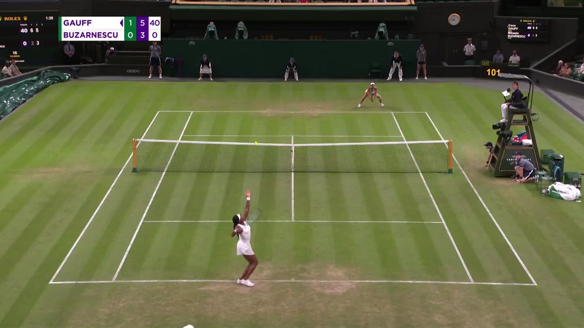 When coco starts the match against Korpatsch with a 120 MPH ace then what