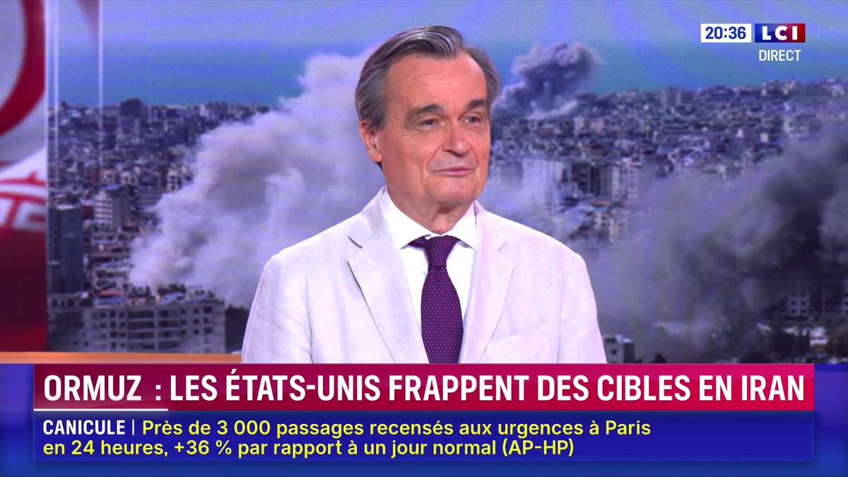 🗣️ "Les Iraniens considèrent qu'ils ont gagné et le premier prix de leur victoire c'est le contrôle du détroit d'Ormuz. Il ne lâcheront pas et ils sont en train de le prouver", analyse Gérard Araud 📺 Un œil sur le monde avec ✦ Margot Haddad ✦ sur LCI
