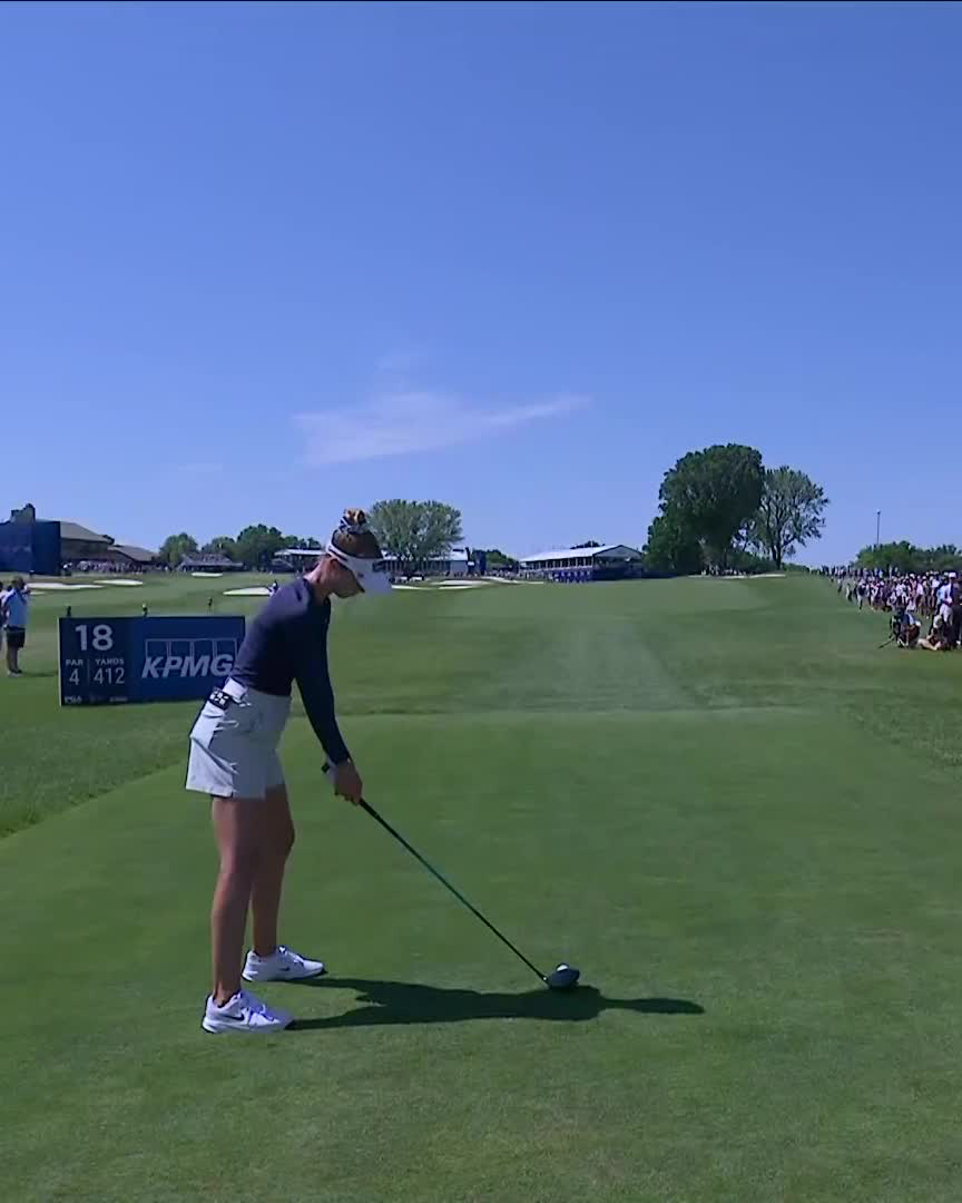Nelly absolutely HAMMERED this 🔨 Tune in on Golf Channel now to see her finish.